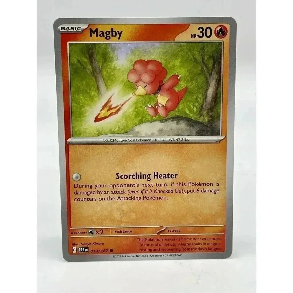 Magby 019/182 Scarlet & Violet Paradox Rift Pokemon TCG Non‎ Holo Mint Unplayed